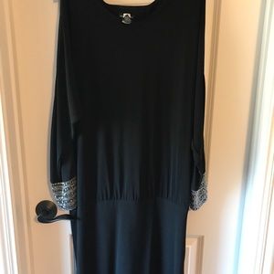 MODA Black Sequined Dress